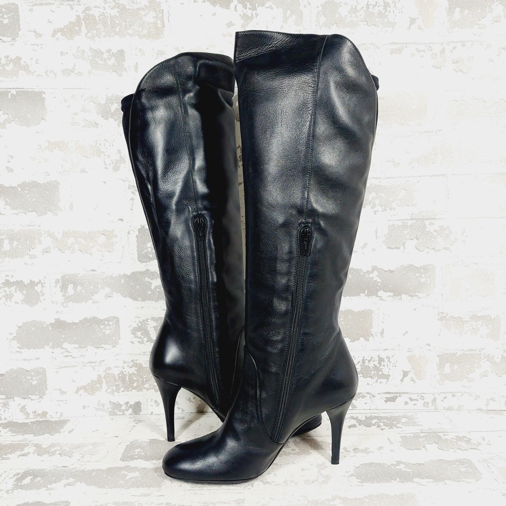 Stuart Weitzman Nappa Leather Stretch Knee High Stiletto Boots F667 - Picture 4 of 16